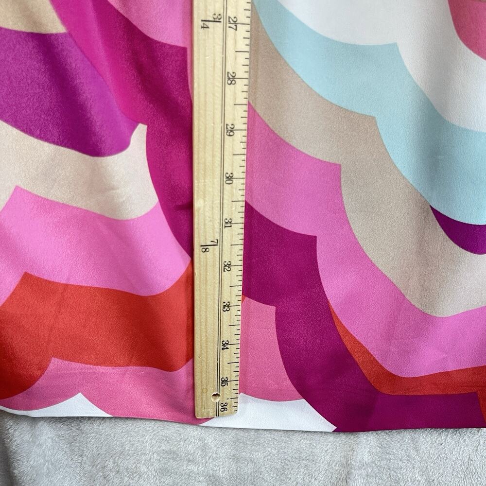 Trina Turk Dizzy Jumpsuit Wide Leg Abstract Multicolor Wave Size 10 (No Belt) - Picture 11 of 14